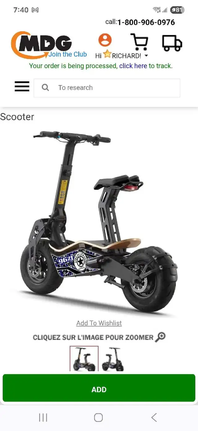 E scooter for sale