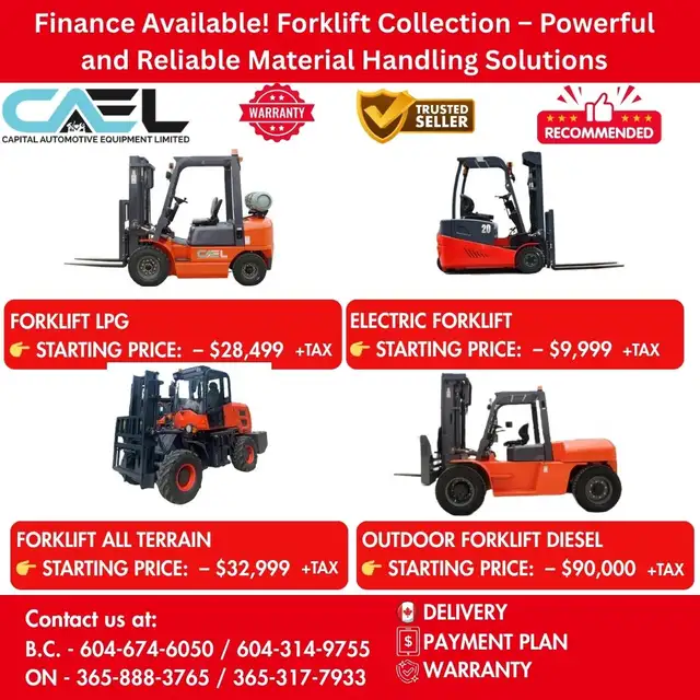 Finance!New CAEL Forklift Electric / Diesel/ propane  different
