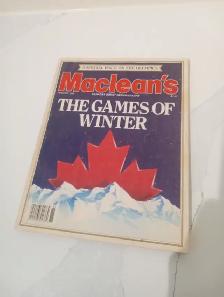Rare Find 1988 Maclean magazine Calgary olympics