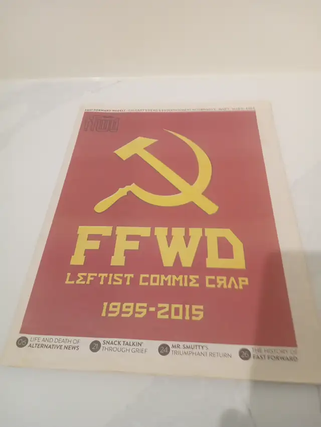 Last issue of Calgary FFWD newspaper