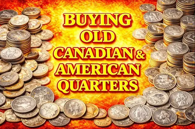 Wanted old Canadian& American quarters