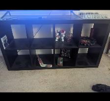 2X4 kallax floor shelf