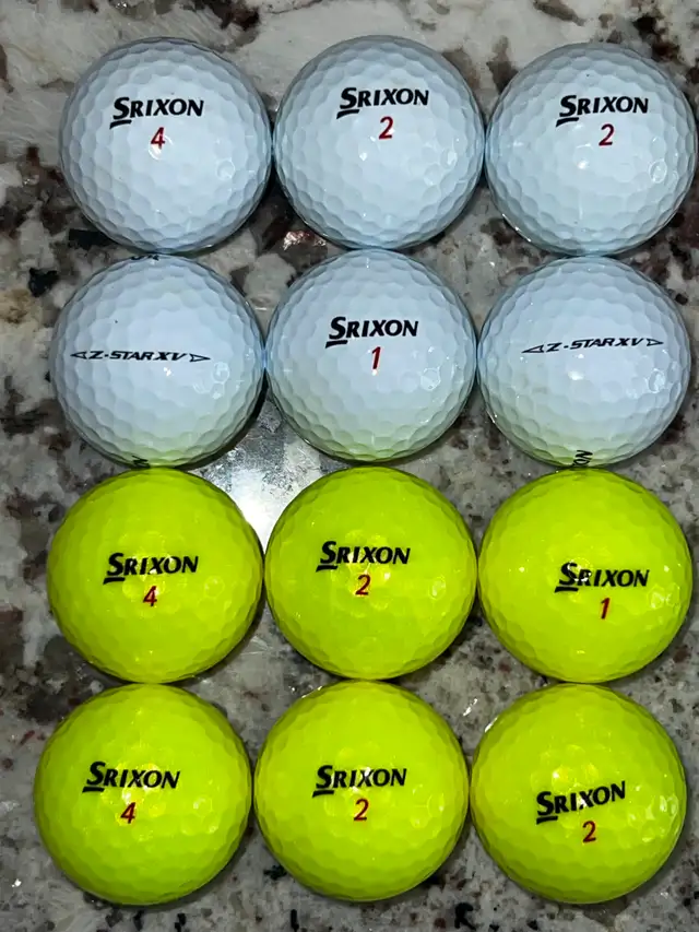 Srixon Z-Star XV used golf balls in excellent condition.