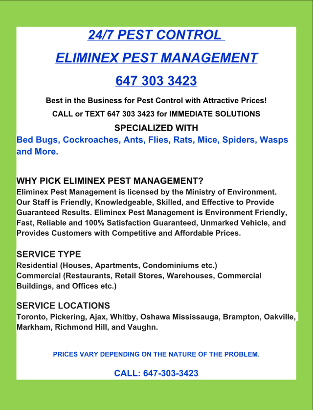 AFFORDABLE 24/7 PEST CONTROL! ELIMINEX PEST MANAGEMENT - Photo 2