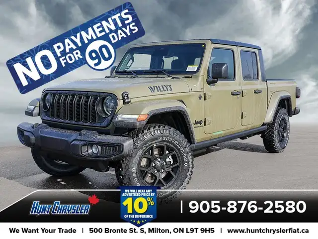 2026 Jeep Gladiator WILLYS | 4X4 | 12.3 | SAFE | TECH | SOUND |