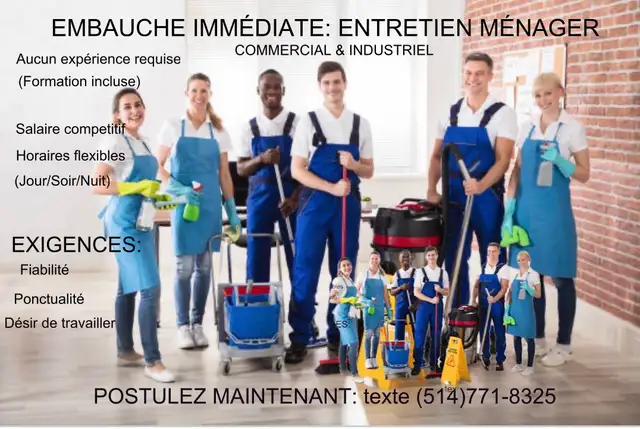 Préposée à l’entretien ménager (nuit) – Québec