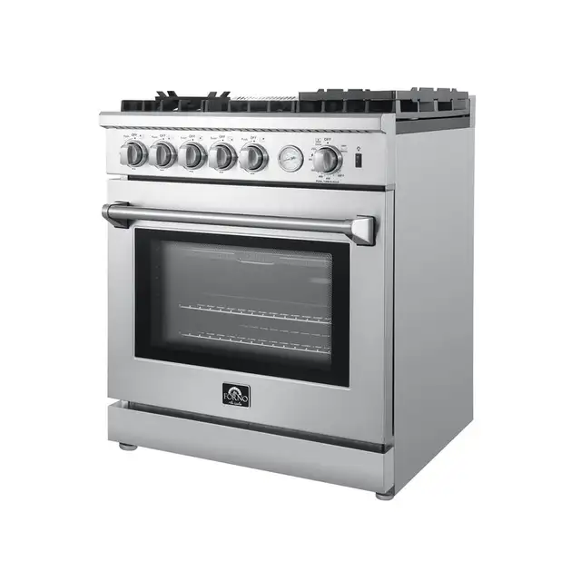 Forno Lazio 30' 4.32 Cu Ft Gas 5-burner Range With Air Fryer FFS - Photo 7