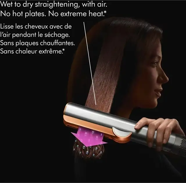 Dyson Airstrait Straightener Bright Nickel Rich Copper NEW$549 - Photo 3