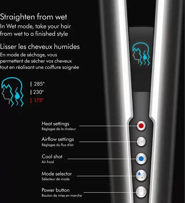 Dyson Airstrait Straightener Bright Nickel Rich Copper NEW$549 - Photo 7