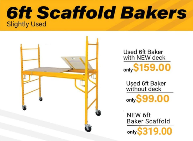 USED Baker Scaffold 6FT