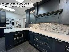 Showroom Upgrading Charcoal-Stained Maple Display Kitchen onSale
