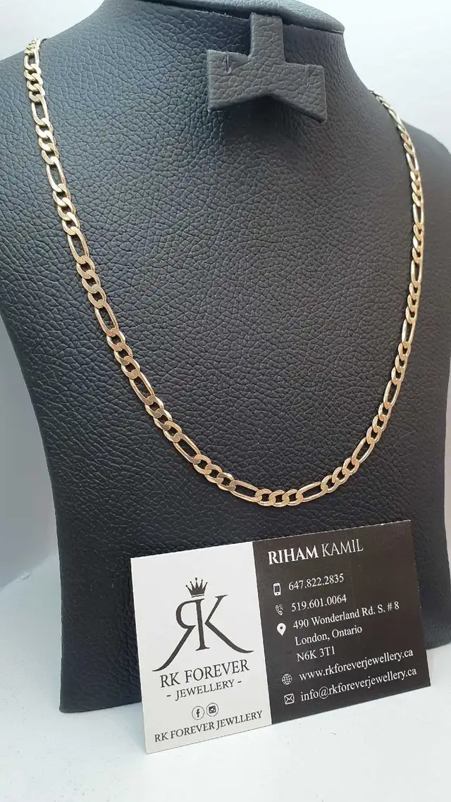 10k yellow gold chain #358_9 - Photo 2