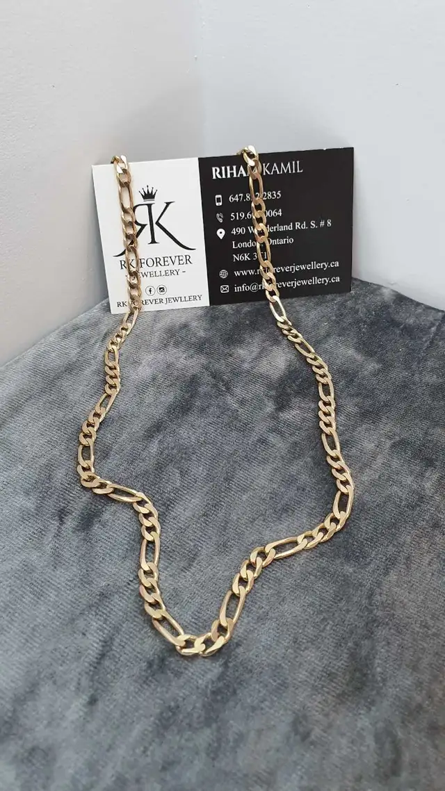 10k yellow gold chain #358_9 - Photo 4