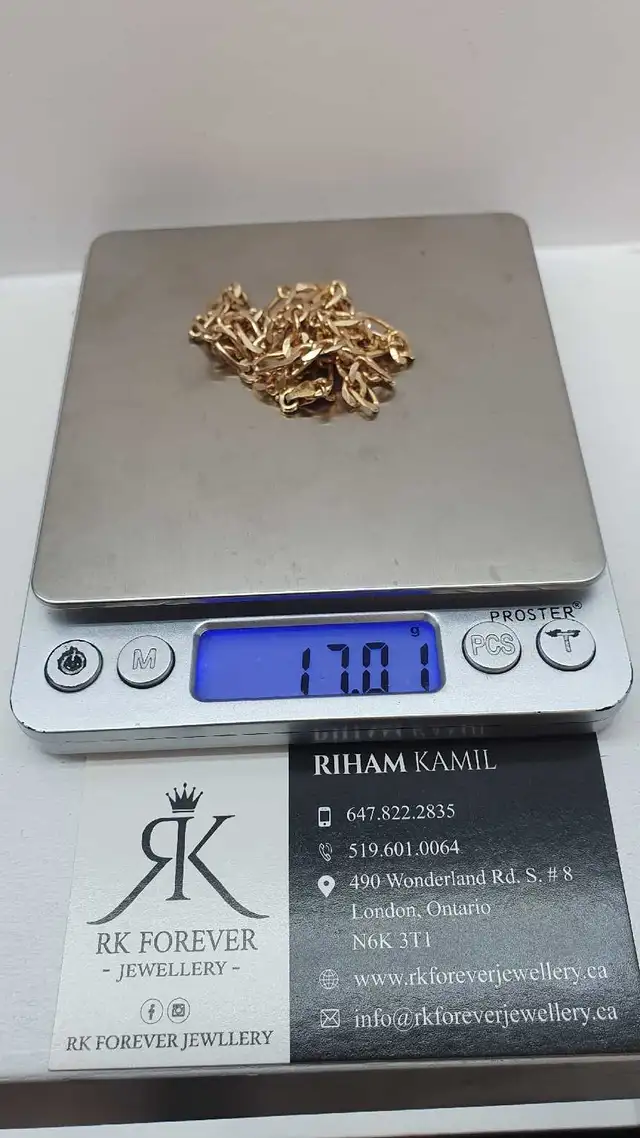 10k yellow gold chain #358_9 - Photo 6