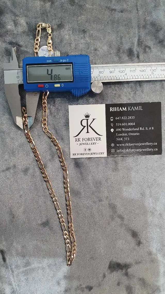 10k yellow gold chain #358_9 - Photo 8