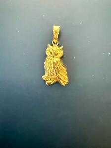 10K Gold Owl Pendant