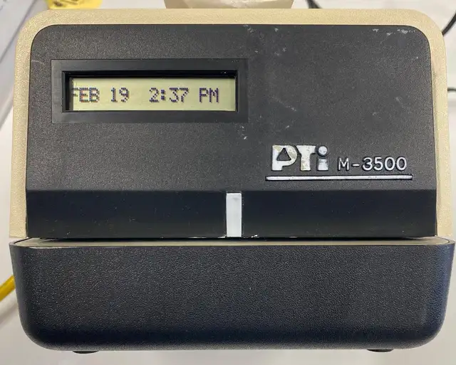 Time Clock for a small business,