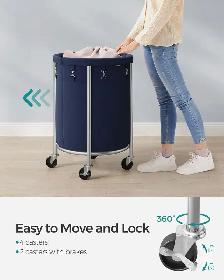 Rolling Laundry Hamper with Casters - Photo 4