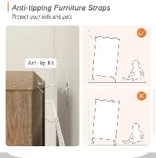 Farmhouse 3-Drawer Dresser – Distressed Ivory - Photo 8