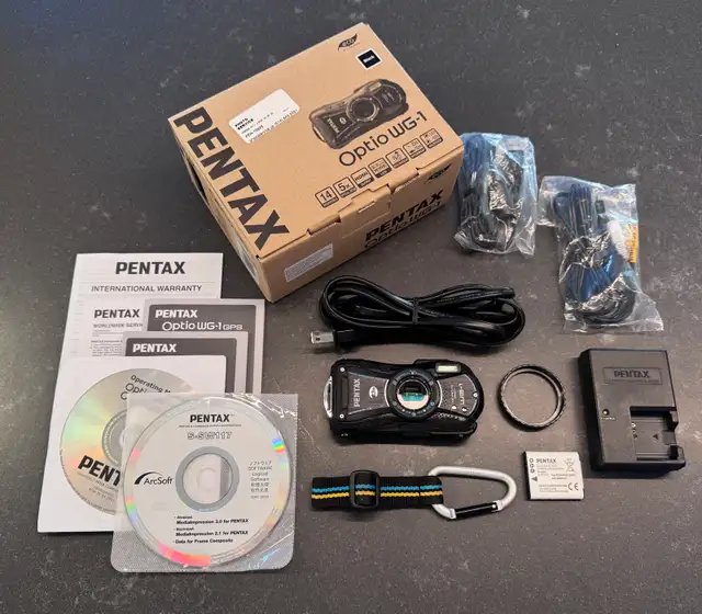 Pentax Optio WG-1 étanche, fonctionnelle avec boîte d’origine