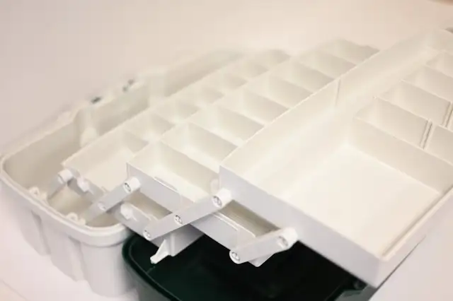 Fishing Gear Fishing Box with 3 Tray Green Metallic Off White - Photo 8