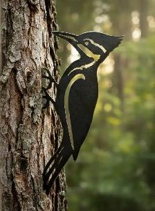 Custom Metal Woodpecker Bird Patio or Garden Art