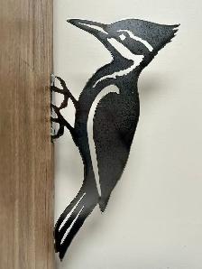 Custom Metal Woodpecker Bird Patio or Garden Art - Photo 3