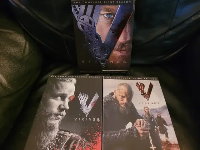 LES 3 1ERES SAISONS EN DVD DES VIKINGS EN ANGLAISDEMANDE 5$/CH