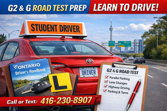 MTO Approved Driving Instructor – G2 & G Road Test Prep