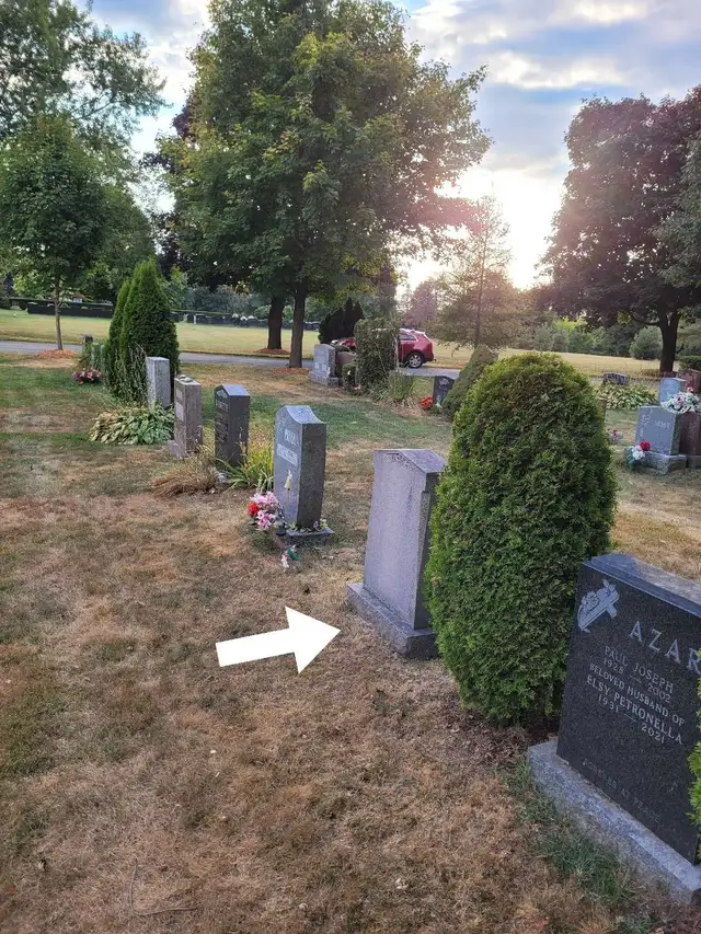 Cemetery Plot w Headstone