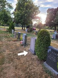 Cemetery Plot w Headstone