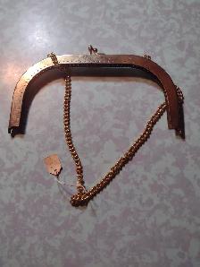 6 metal purse handles with chains new old stock - Photo 4