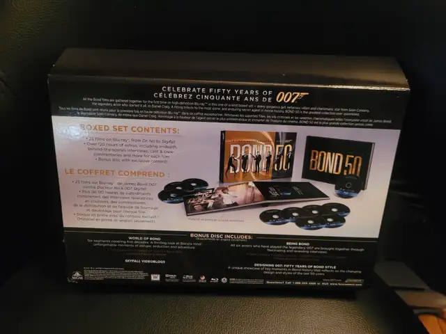 JAMES BOND 50 5 DECENNIES 23 FILMS EN BLURAY DE JAMES BOND 007 - Photo 2