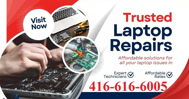 Toronto Laptop- LCD screens, motherboards, DC power jacks