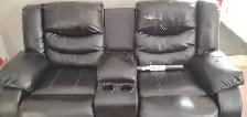 FREE Faux Leather Reclying Loveseat