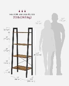 4-Tier Ladder Shelf – Industrial Storage Rack - Photo 3
