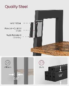 4-Tier Ladder Shelf – Industrial Storage Rack - Photo 5