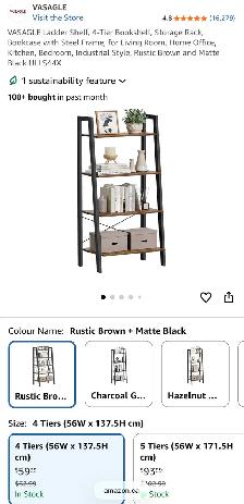 4-Tier Ladder Shelf – Industrial Storage Rack - Photo 9