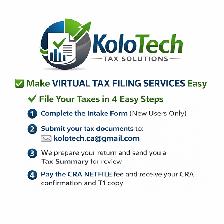 VIRTUAL TAX FILING SERVICES $34.99. https://kolotech.ca - Photo 9