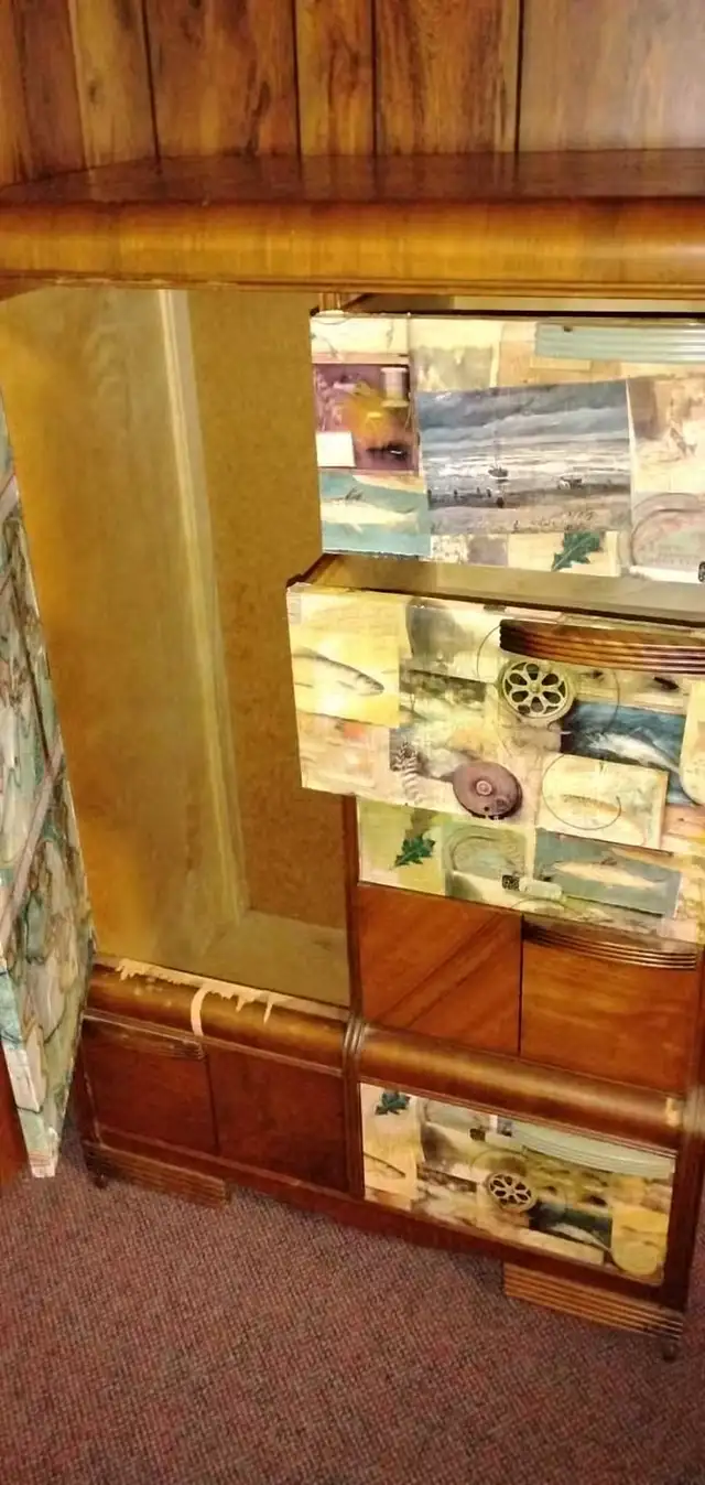 FREE Vintage Mid-Century Solid Wood Armoire / Wardrobe