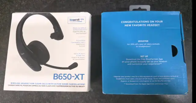 Blue Parrot B650-XT Wireless Headset Bluetooth premium connect - Photo 2
