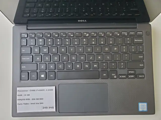 Laptop Dell XPS 13, core i7-6560U,16GB,256GB,Tactile,Windows 11 - Photo 2