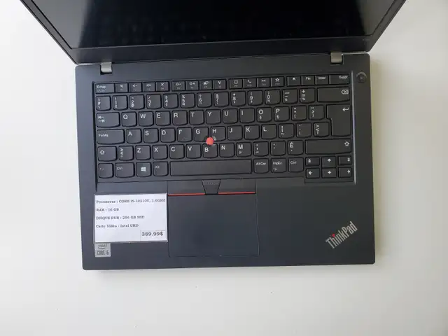 Laptop Lenovo L14,core i5 10ème génération,16GB,256GB,Windows 11 - Photo 2