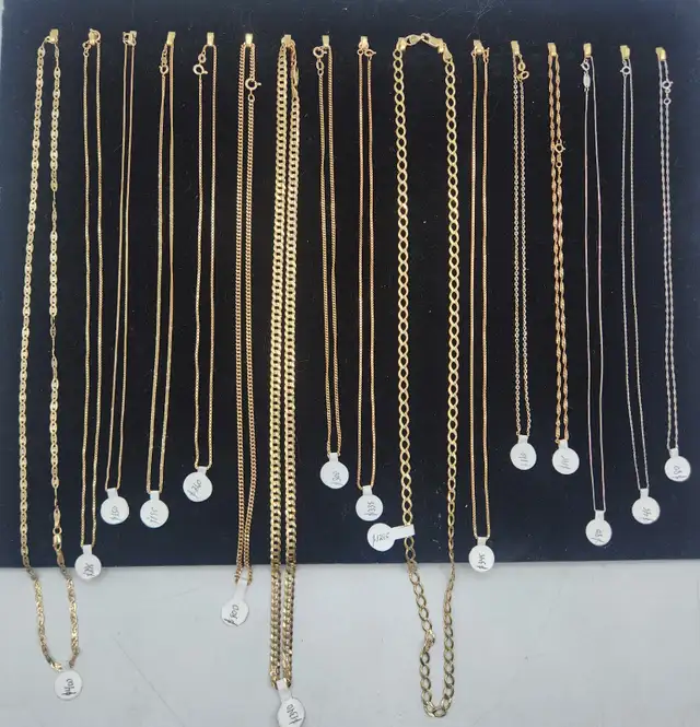 10k / 14k Men's and Women's Solid Gold Chains