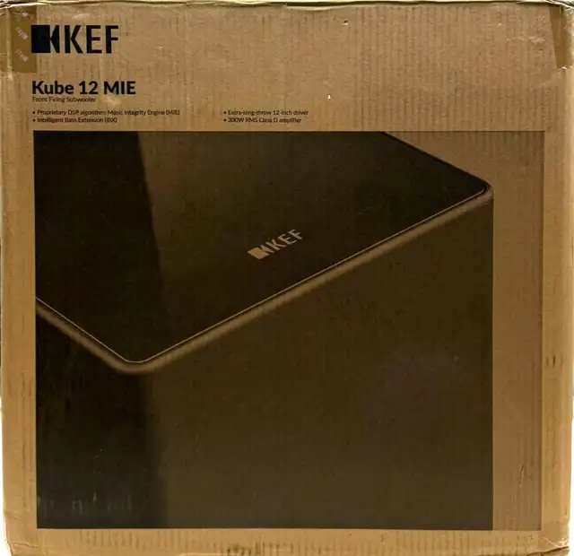 KEF Kube 12 MIE 12 Inch 300 Watt Powered Subwoofer NEW $1199 - Photo 3