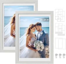 SONGMICS Collage Picture Frame – Rustic White