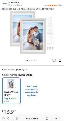 SONGMICS Collage Picture Frame – Rustic White - Photo 8