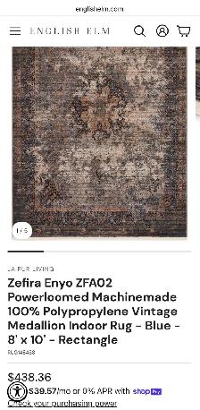 Zefira Collection "Enyo" Vintage Medallion Rug – 8’ x 10’2" - Photo 6