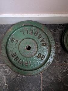 Gym plates 35 and 10 pounds
