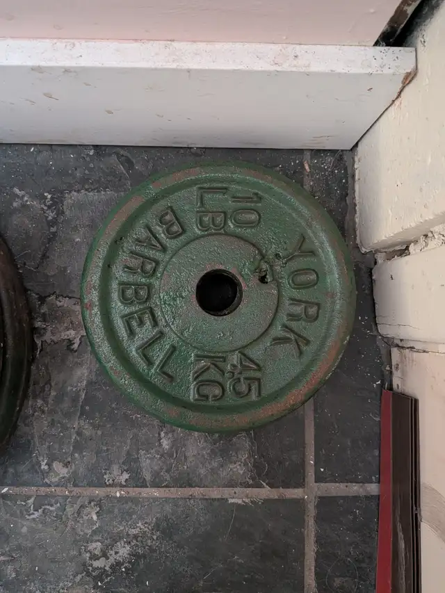 Gym plates 35 and 10 pounds - Photo 2